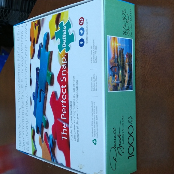 Darrell Bush puzzle. Autumn At The Lake. 1000 pieces - Picture 3 of 3